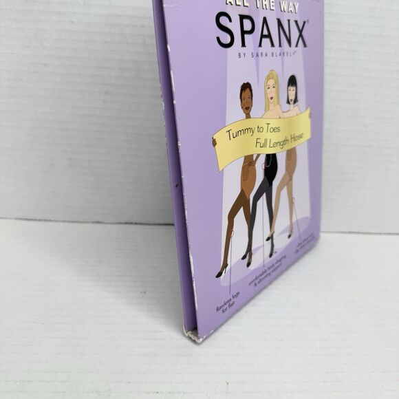 Vtg All The Way Spanx by Sara Blakely Full Length Pantyhose Cocoa Brown Size C - Picture 7 of 9